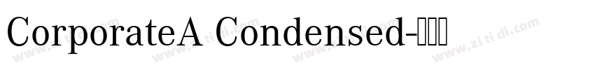 CorporateA Condensed字体转换